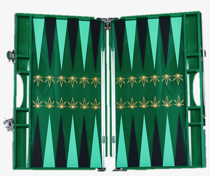 Green Leaf Backgammon Set - Gate, transparent png download