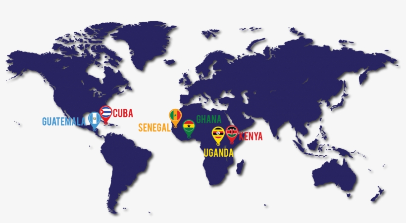 The Academy Sponsors Trips To Countries Throughout - Map Of The World Without Countries, transparent png download