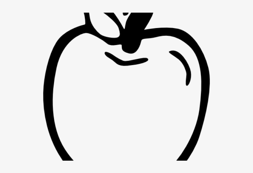 Drawn Apple Outline - Hand Drawn Apple, transparent png download