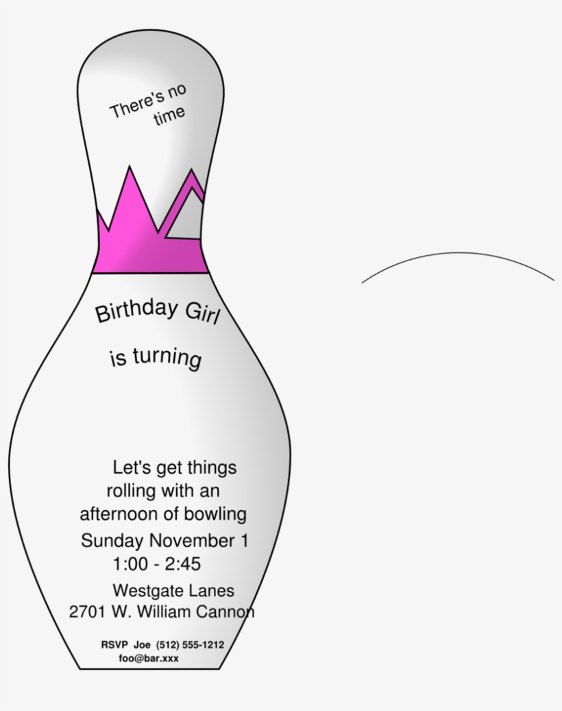Girl's Birthday Invitation - Diagram, transparent png download