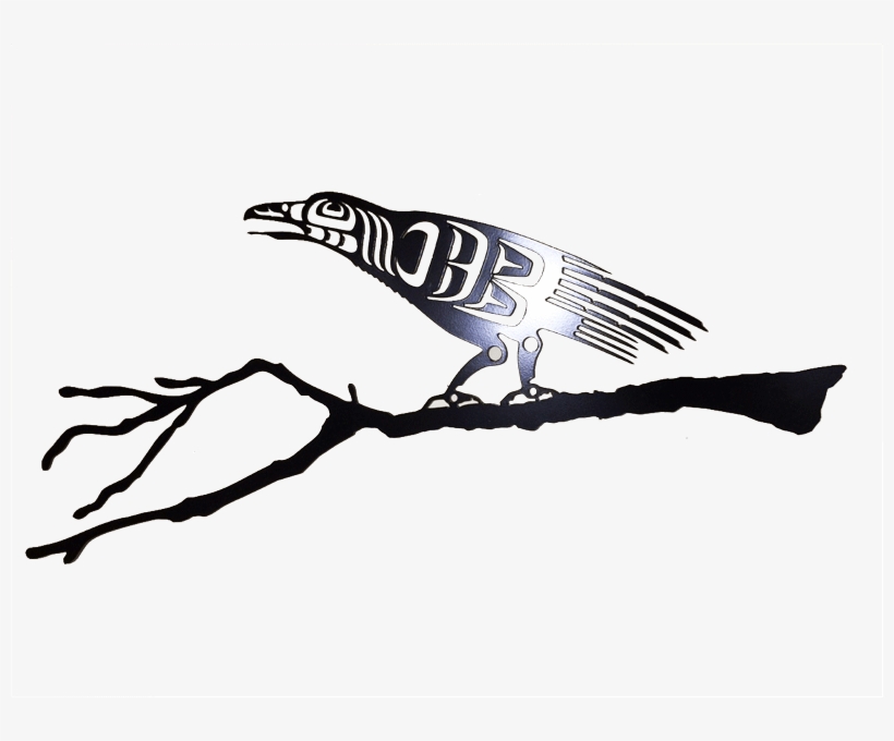 First Nations Raven Branch - Raven First Nation Arts, transparent png download