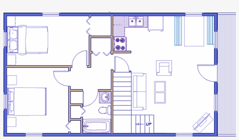 Log Home Kits Floor Plan - Floor Plan, transparent png download