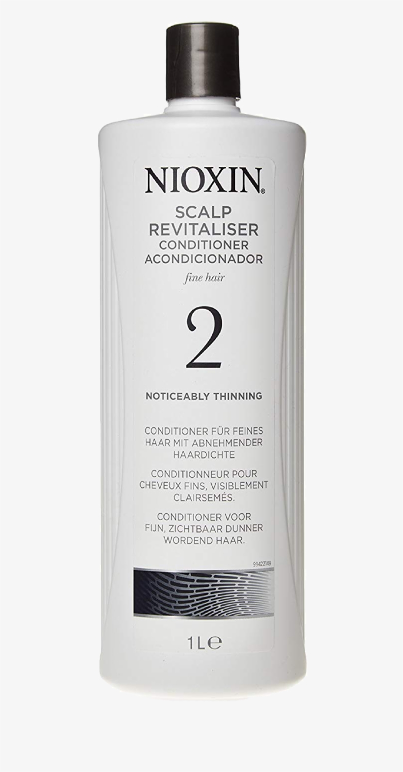 Nioxin System 2 Conditioner 1000ml - Sunscreen, transparent png download