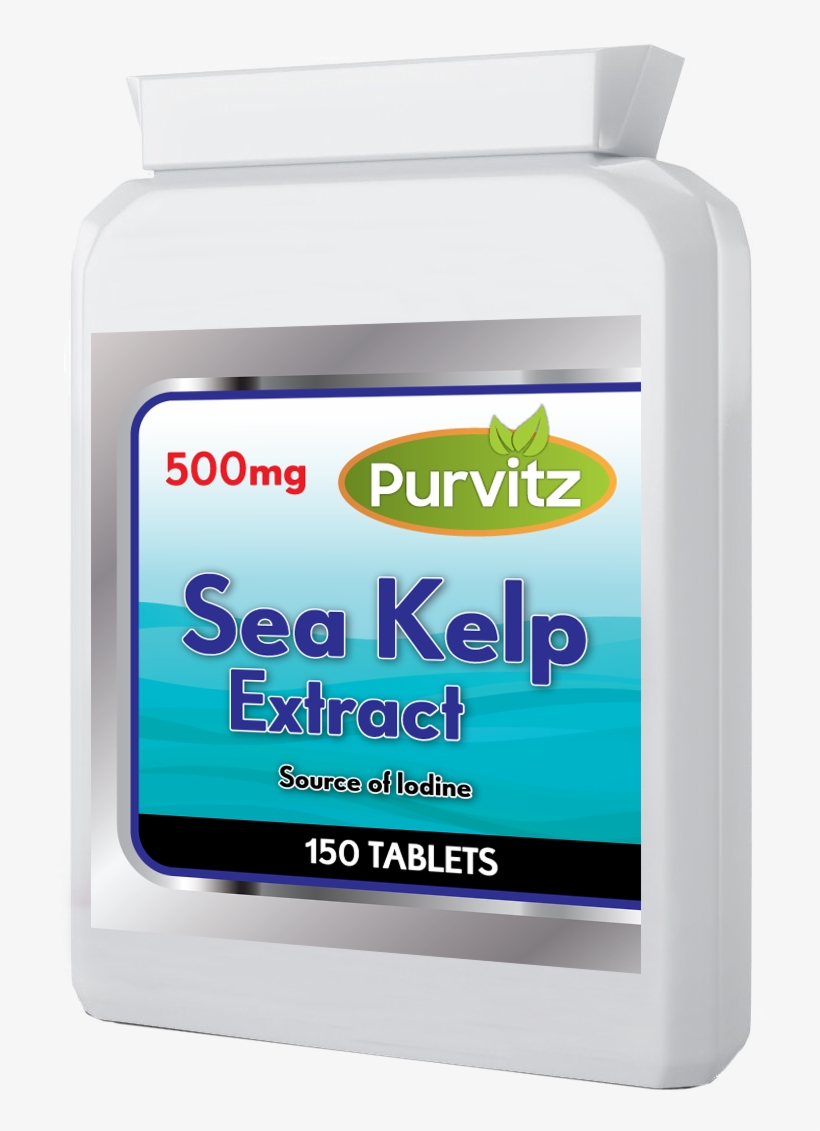 Details About Kelp 500mg Tablets Sea Kelp Source Of - Packaging And Labeling, transparent png download