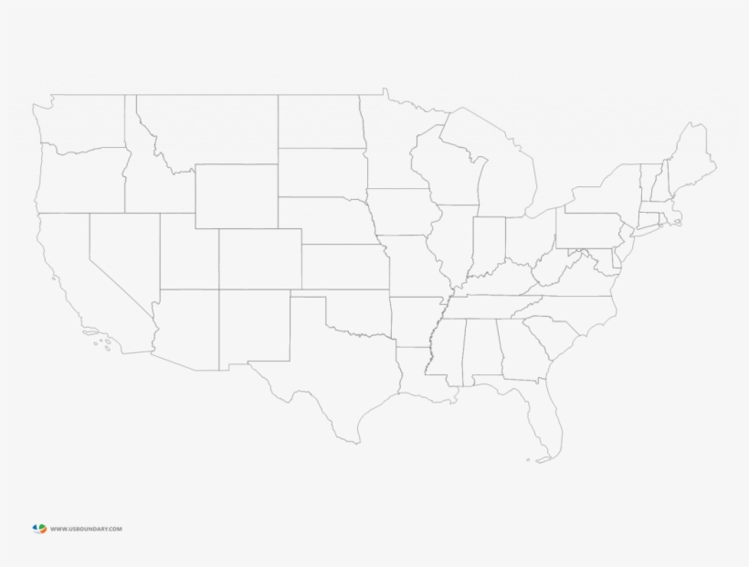 Us Map Outline U S Hi Netwallcraft - Arkansas Map Template, transparent png download