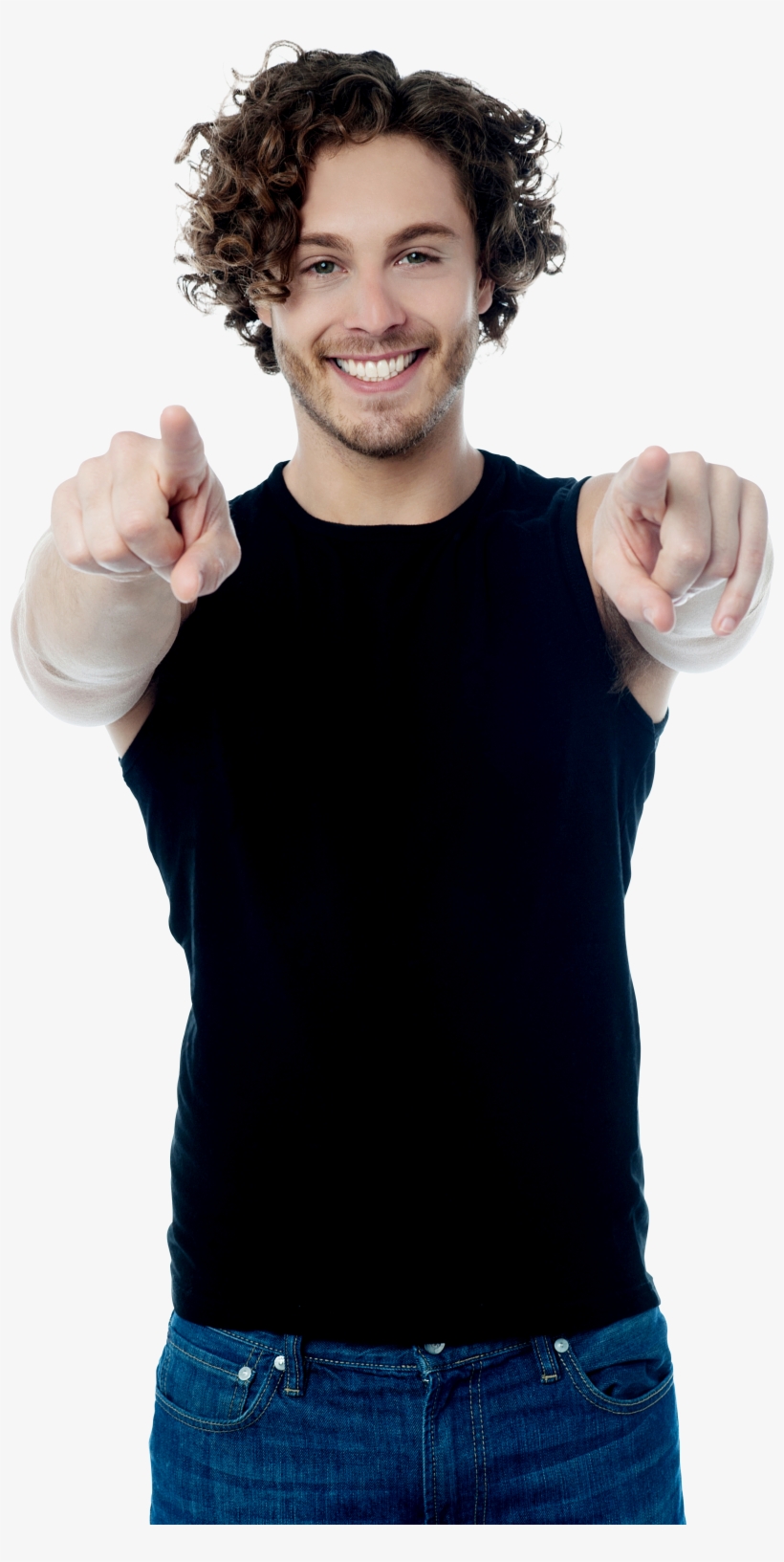Men Pointing Front Royalty Free High Quality Png Png - Standing, transparent png download