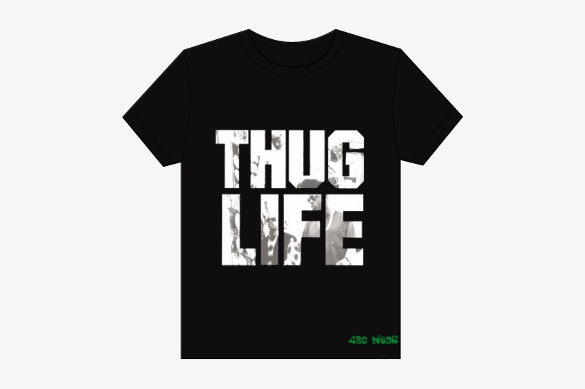 Camisa Thug Life - Active Shirt, transparent png download