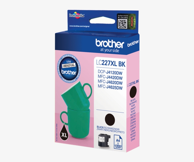 Brother Lc227xlbk Black Ink Cartridge - Brother Lc227xl, transparent png download