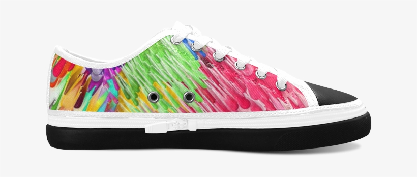 Paint Splashes By Artdream Women's Canvas Zipper Shoes - Skate Shoe, transparent png download