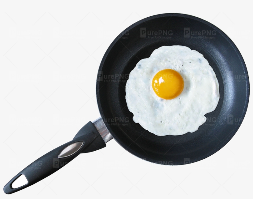 Frying Pan Fried Egg - Fried Egg Png, transparent png download