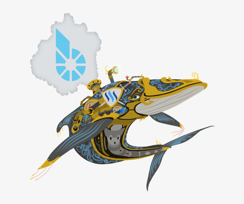 Whale Shares Steemwhale Clear Background - Illustration, transparent png download