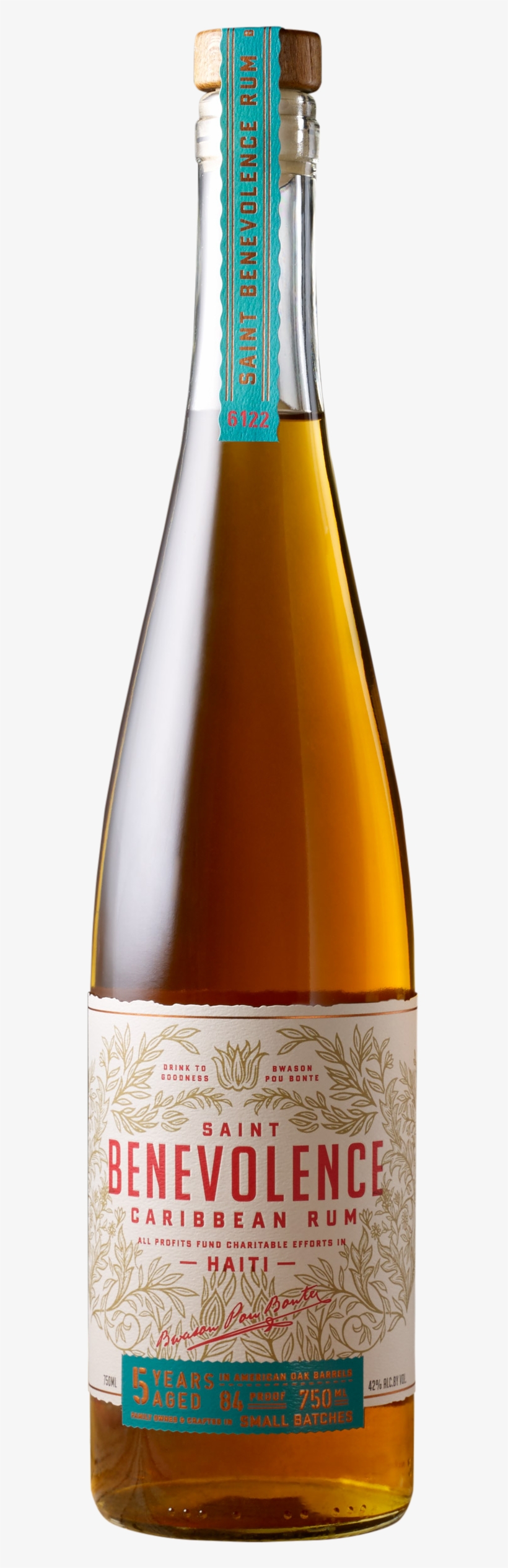 Saint Benevolence 5 Year Is A Blend Of Rum From Around - Wheat Beer, transparent png download