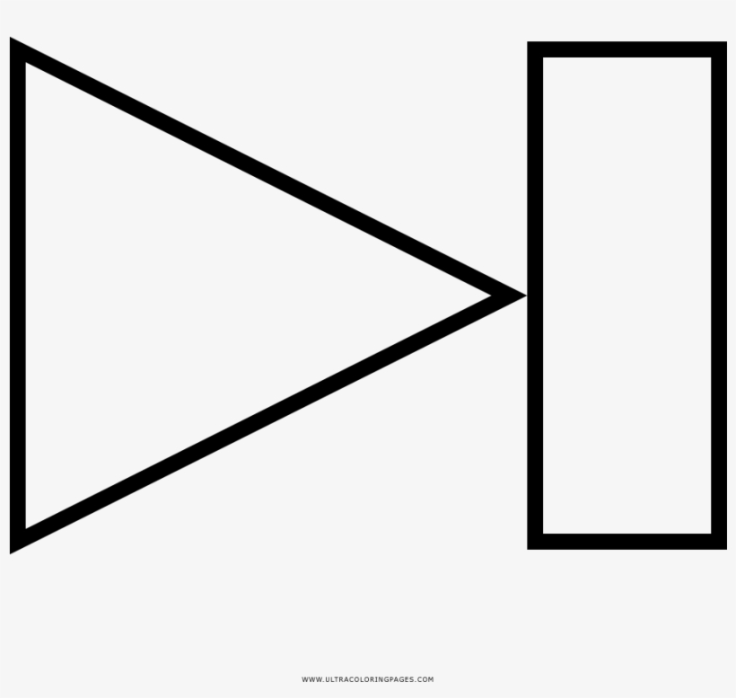 Next Button Coloring Page - Diagram, transparent png download