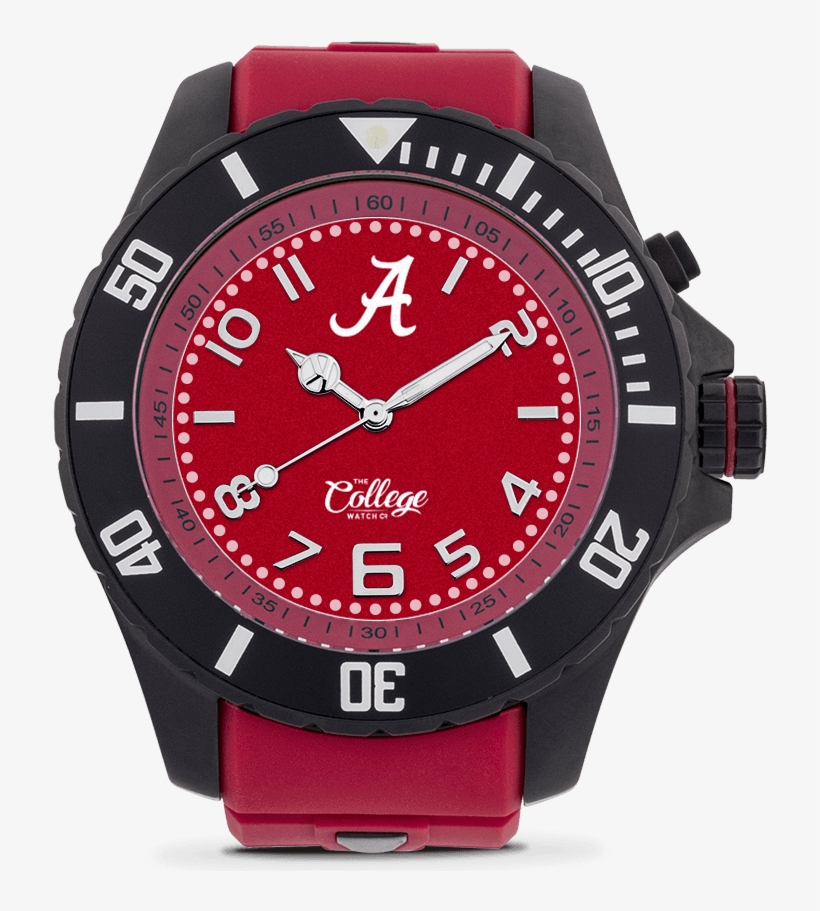 Alabama Crimson Tide Watch - Helson Shark Diver Lume, transparent png download