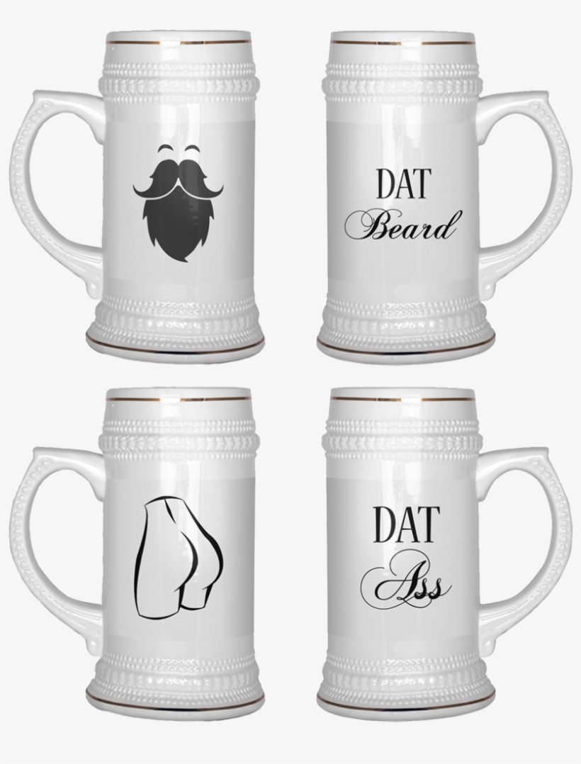 Dat Ass / Dat Beard Beer Steins - Funny Beer Stein, transparent png download