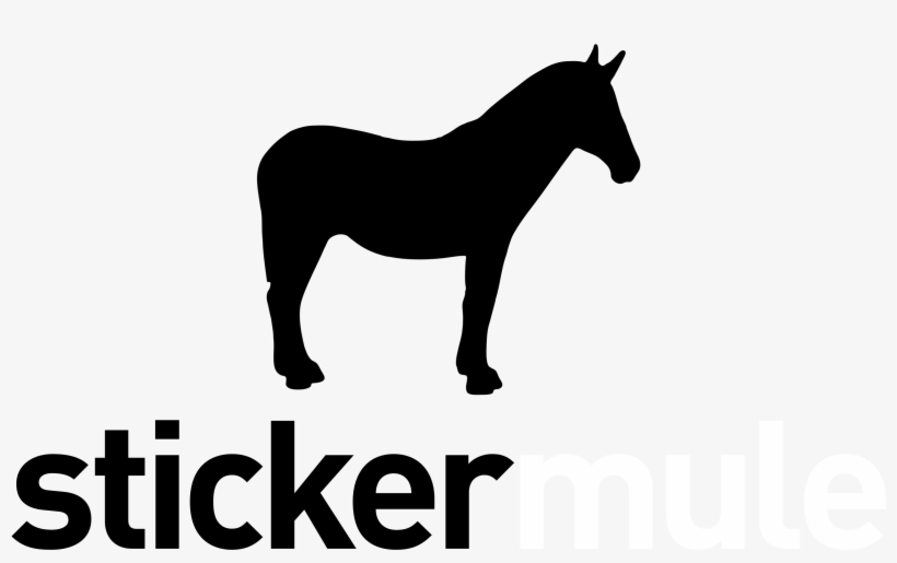 Sticker Mule Logo Black And White - Mule, transparent png download