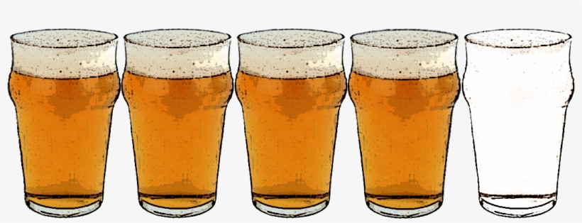 4 - - Pint Glass Clip Art, transparent png download