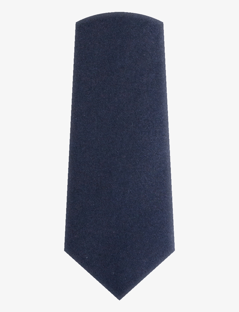 Navy Satin Necktie - Leather, transparent png download