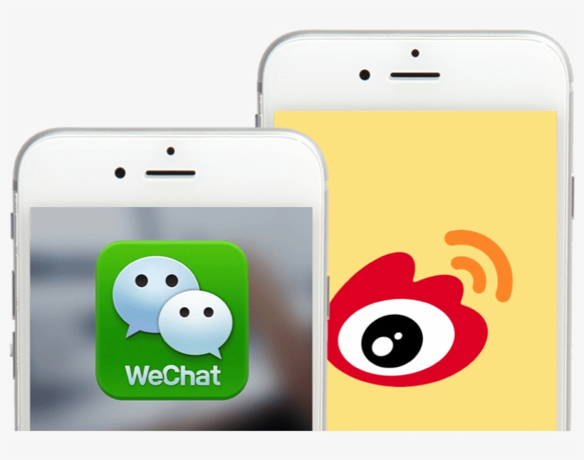 Wechat Weibo Iphone Large - Weibo Wechat, transparent png download