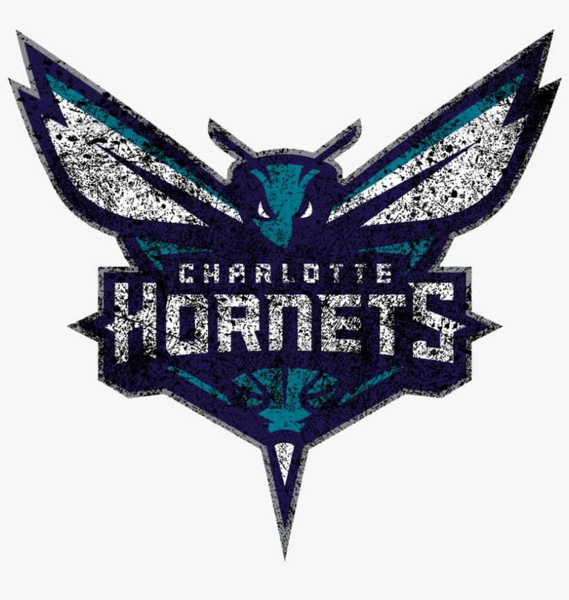 Charlotte Hornets 2015-pres Primary Logo Distressed, transparent png download