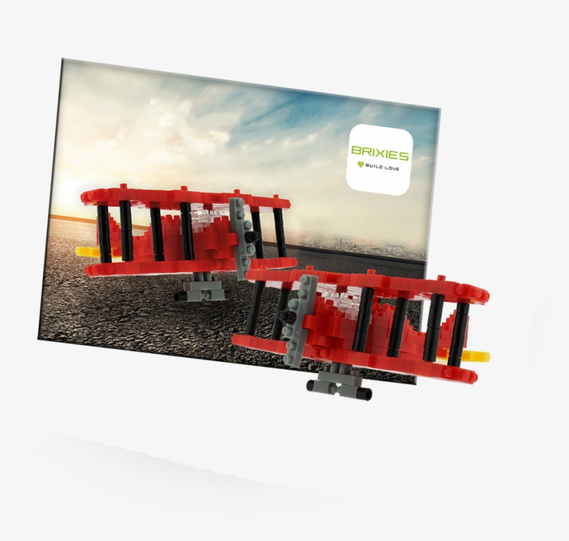 Postcard Biplane - Railroad Car, transparent png download