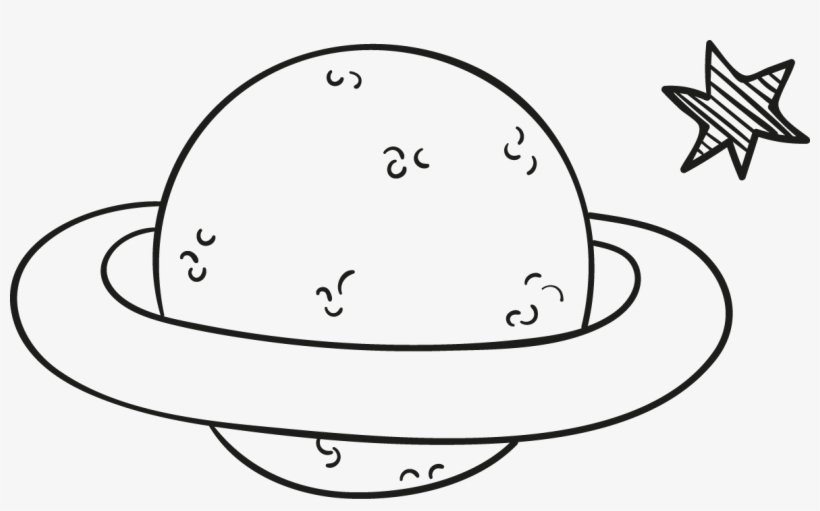 Space Line Art - Universe Hand Drawn Png, transparent png download