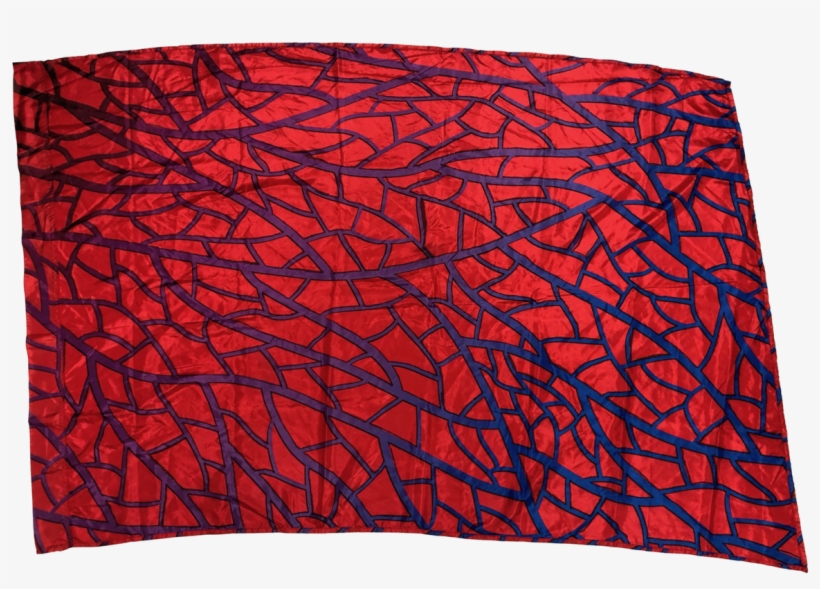 23 Red "vein" Flags Printed Poly China Very Good Condition - Art Paper, transparent png download