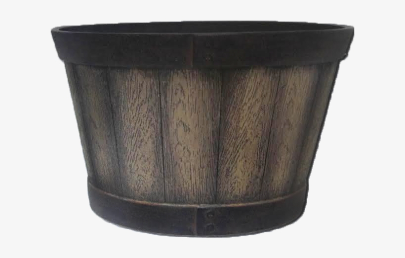 Weathered Oak Plastic Whiskey Barrel - Flowerpot, transparent png download