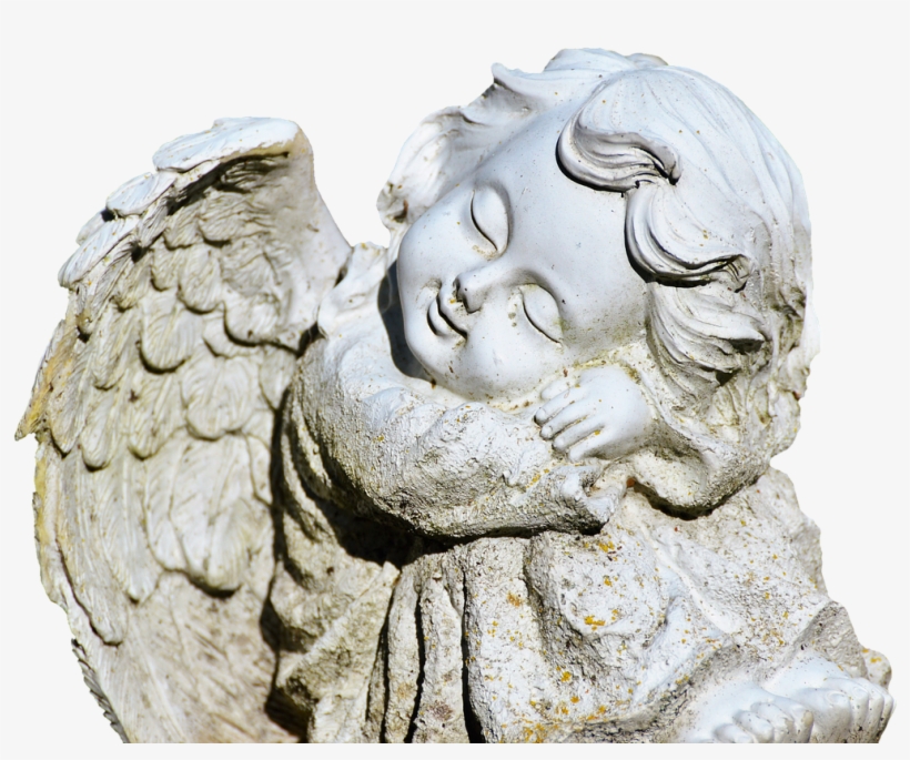 Angel Sculpture Statue - Sculpture, transparent png download
