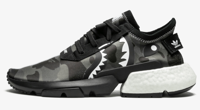 Bape Adidas Shoes, transparent png download