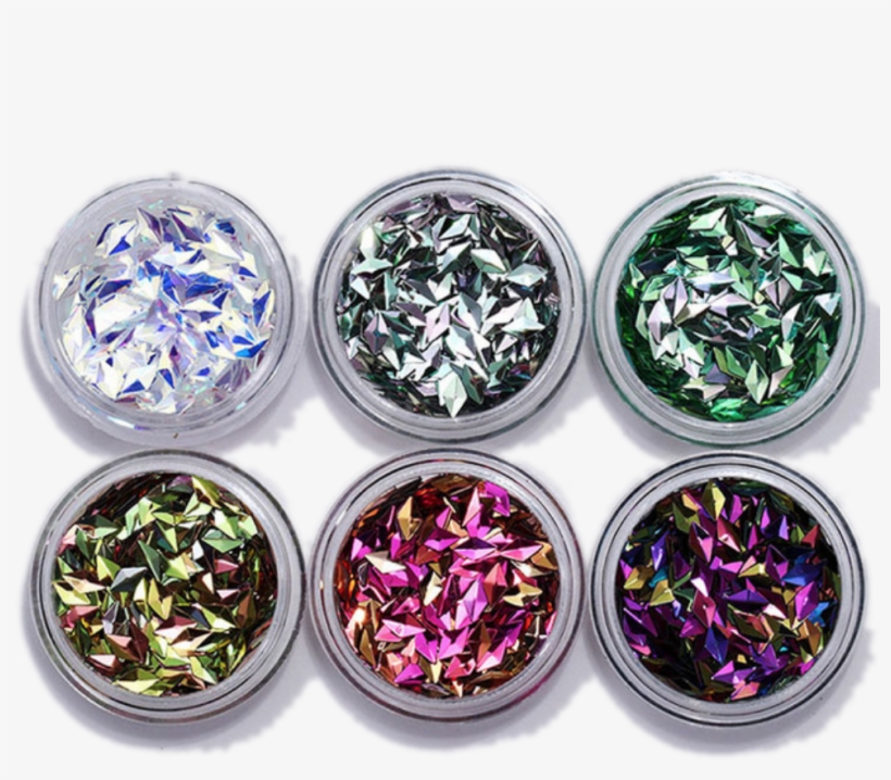 Rhombus Holographic Glitter Set Of - Дизайн Ногтей С Ромбами, transparent png download