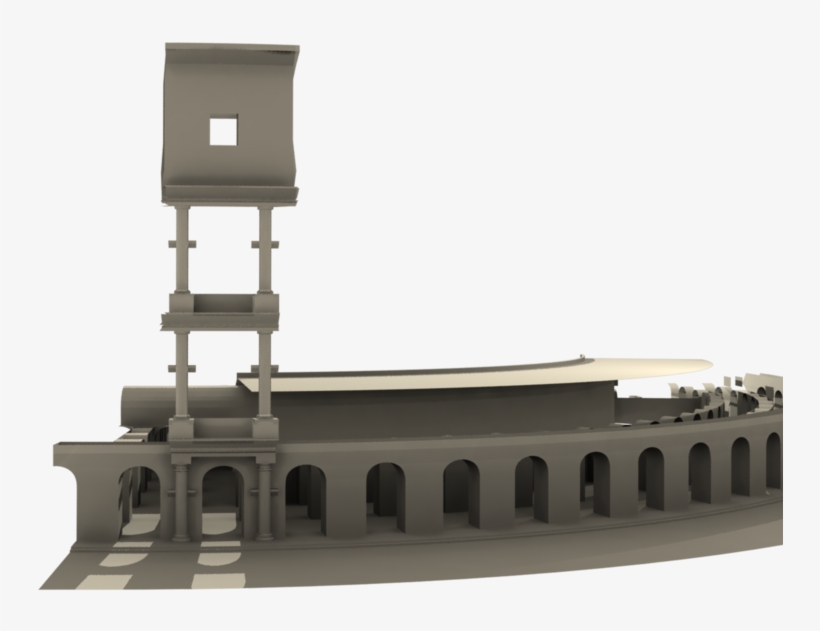 Coliseum - With - Pillars - Zpsoknjqkqg - Scale Model, transparent png download