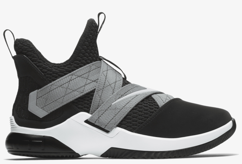 Nike Lebron Soldier Xii Sfg - Lebron Soldier Xii Black And White, transparent png download
