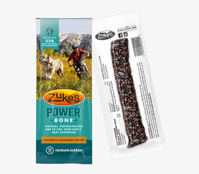 Powerbone Chicken & Cranberry Recipe - Zuke's Power Bones, transparent png download