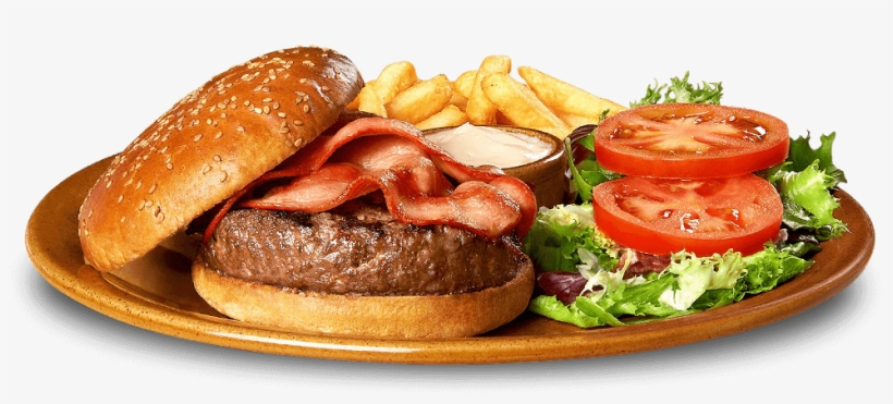 Bacon Burger - Bacon Cheese Burger Foster, transparent png download