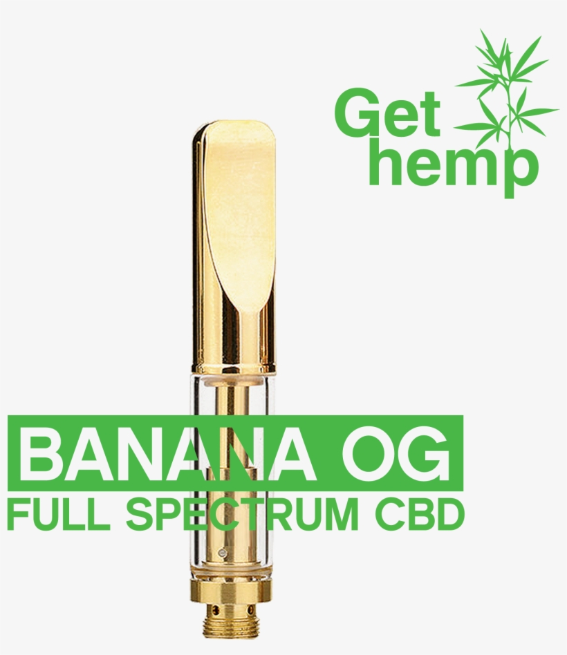 Cbd Pre-filled Bannana Og Cartridge By Gethemp - Coober Pedy, transparent png download