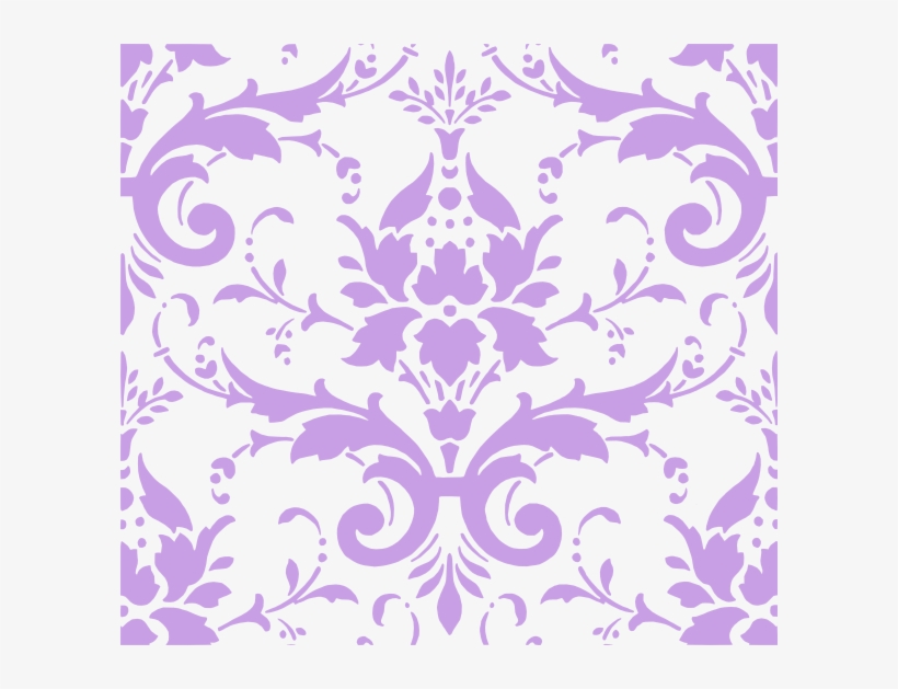 Purple Damask Pattern, transparent png download