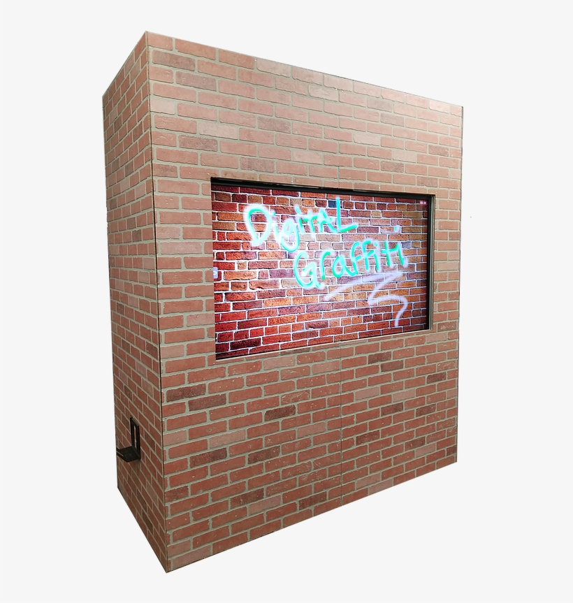 Interactive Digital Graffiti Wall - Brickwork, transparent png download
