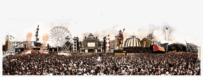 Parookaville Footer - Crowd, transparent png download