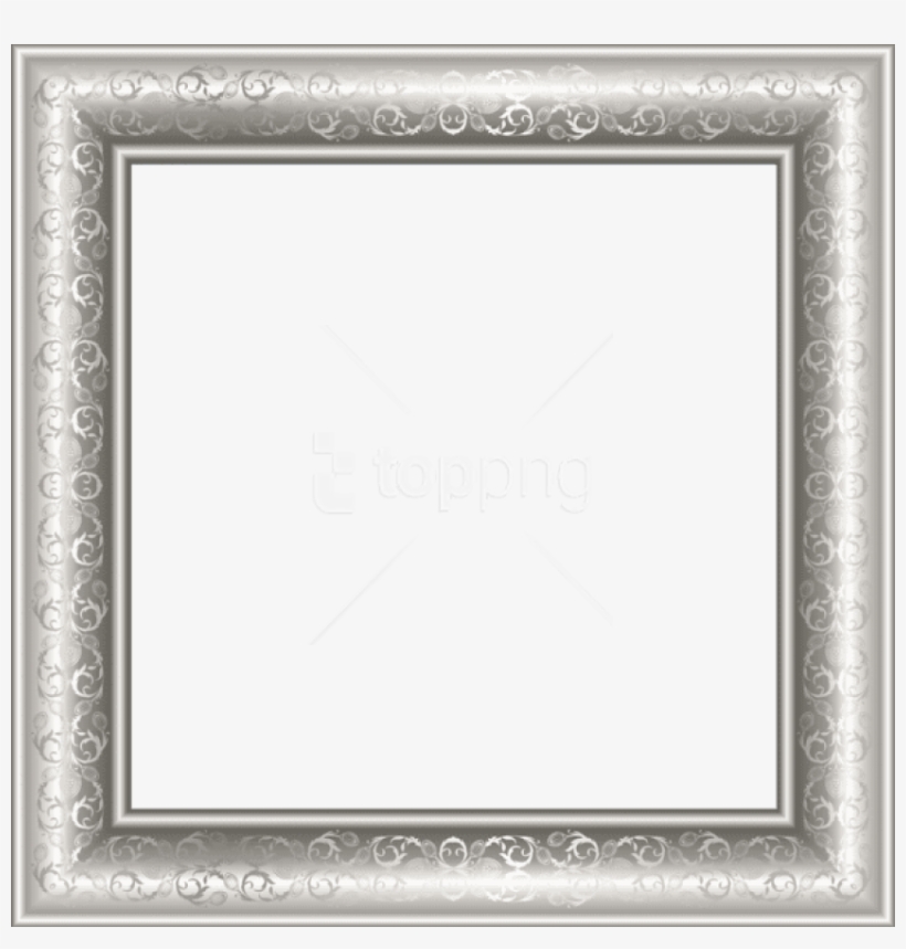 Free Png Best Stock Photos Silver Transparenframe With - Embroidery, transparent png download