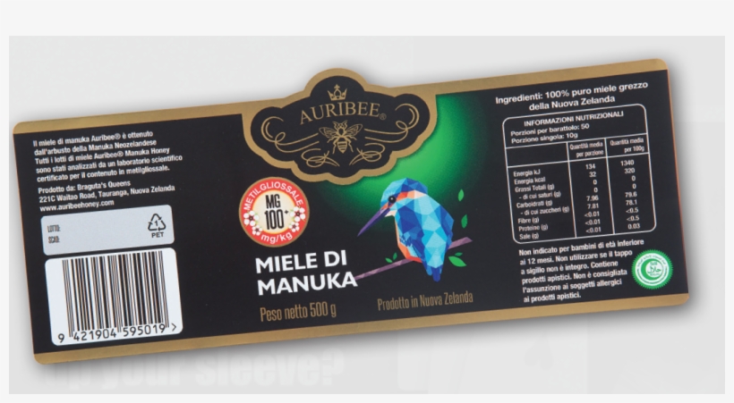 Auribee Honey - Label, transparent png download