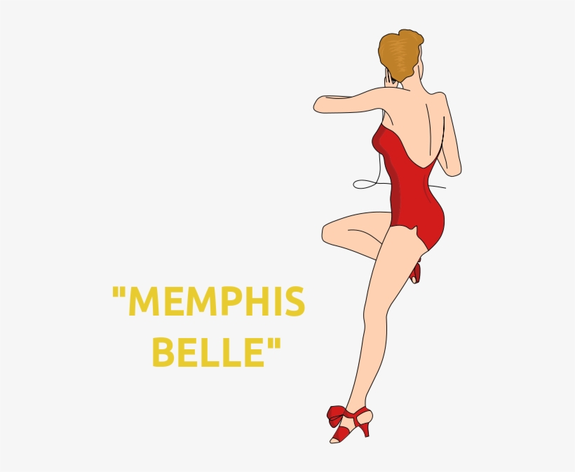 Memphis Belle Pin-up Nose Art - Memphis Belle Pin Up Girl, transparent png download