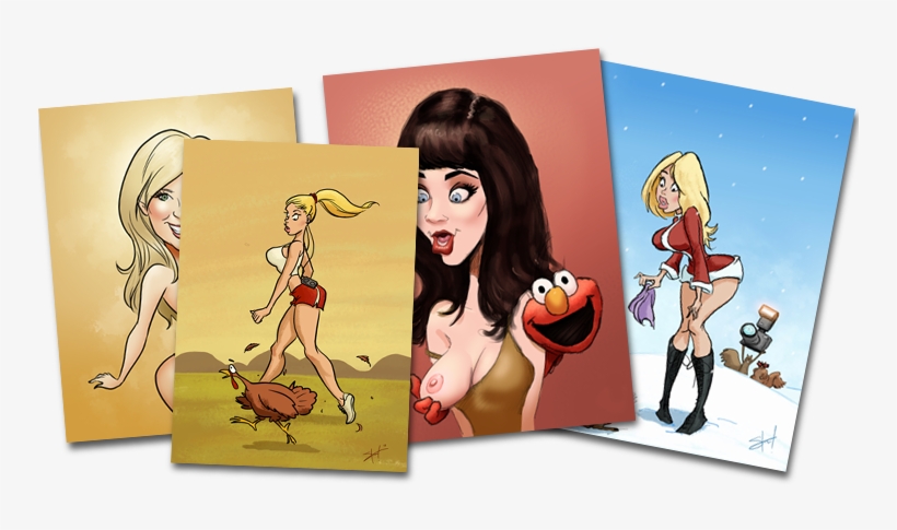 Sexy Pinup Caricatures $200 - Cartoon, transparent png download