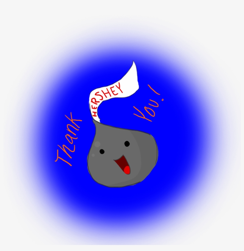 Vector Black And White Stock Kiss Thank You By Chibi - Illustration, transparent png download