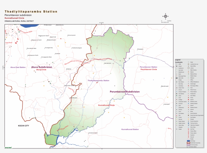 The Police Station Comprises Vazhakkulam Village And - Kizhakkambalam Panchayath, transparent png download
