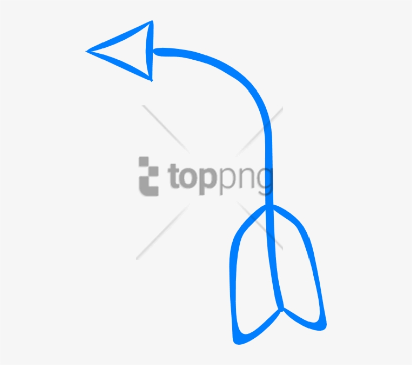 Free Png Download Cute Curved Arrow Png Images Background - Cute Blue Arrows Png, transparent png download