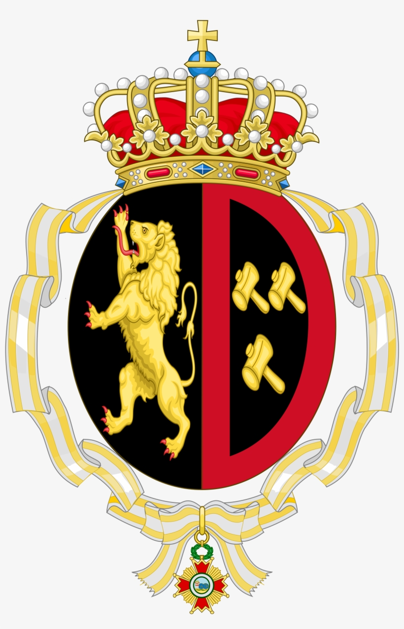 Crown And Sash Clipart - Heraldry Order .svg, transparent png download