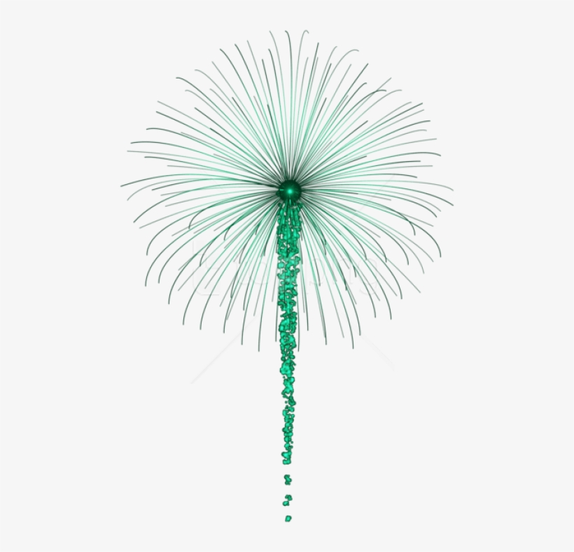 Free Png Firework For Dark S Png Png - Transparent Green Fireworks Png, transparent png download
