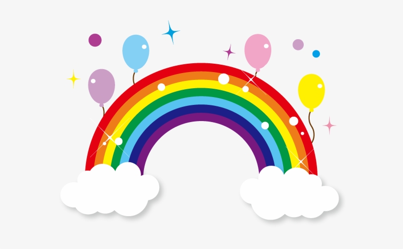 Резултат С Изображение За 綺麗な虹です Transparent Clipart - Rainbow Sticker, transparent png download