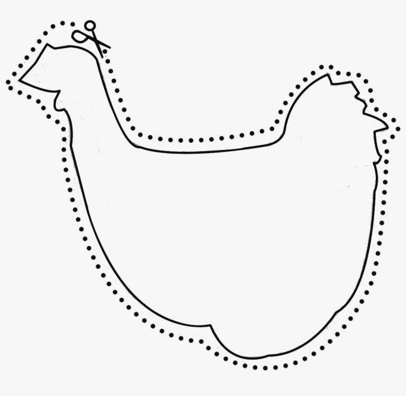 Chicken Silhouette - Art With Farm Animals For Kids, transparent png download